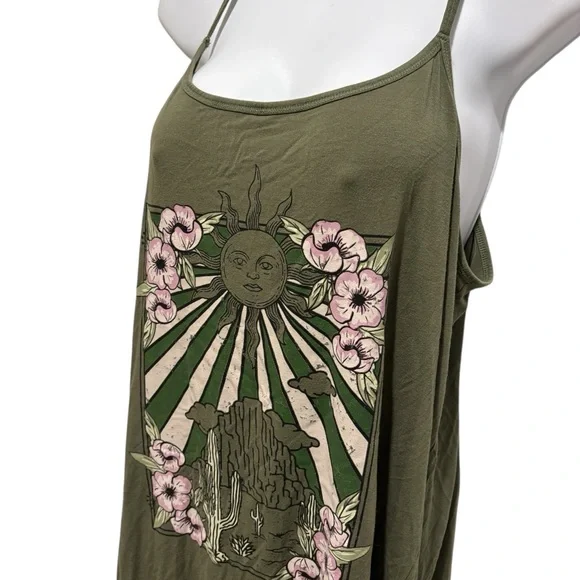 TORRID Soft Cami Mini Sleep Gown Desert Sky Olivine Size 0/L - Picture 9 of 13